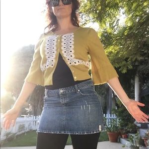 Anthropologie. Wool. Lace detail. Never worn.